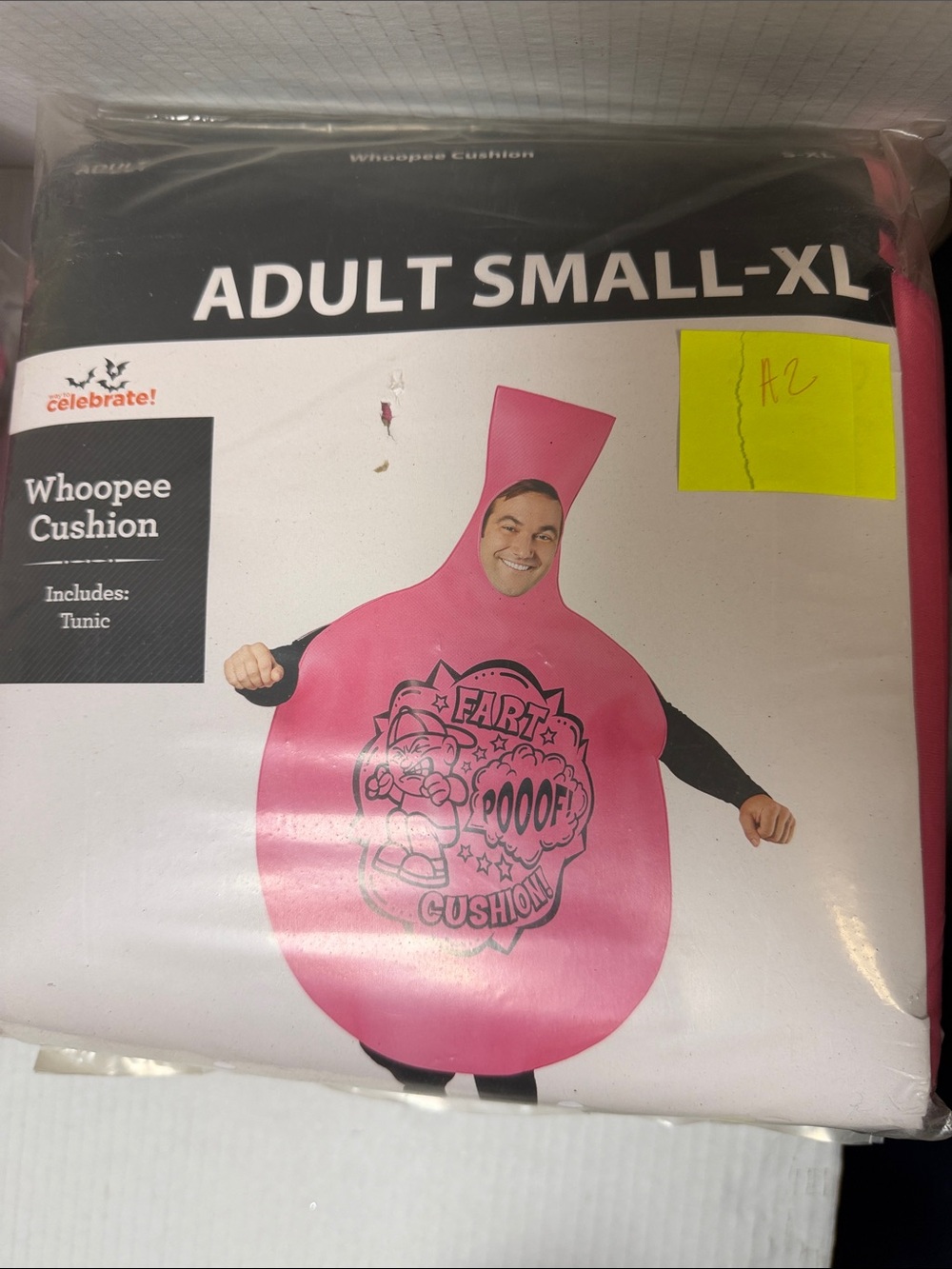 Celebrate! Pink Whoopee Cushion Adult Tunic Costume